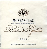 Monbazillac  Domaine De La Guillonie 2015 - Monbazillac