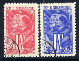 ALBANIA 1961 Workers' Party Congress Used   Michel 621-22 - Albania