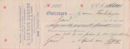 1922: Ontvangstbewijs Van ## G. Van Der HAEGEN, Van Caneghemstraat, 5, GENT ##  Aan/à ## Mr. Van Der HAEGEN, GAND ## - Documents