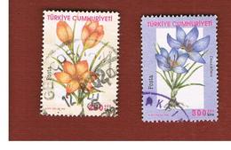 TURCHIA (TURKEY)  -  SG  3441.3443  -  2000  FLOWERS: CROCUSES    - USED - Oblitérés