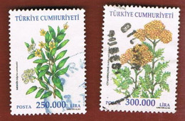 TURCHIA (TURKEY)  -  SG  3468.3472  -  2001  MEDICINAL PLANTS     - USED - Oblitérés