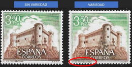 CASTILLOS ESPAÑA - AÑO 1970 - Nº EDIFIL 1979a - VARIEDAD - Variedades & Curiosidades