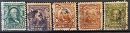 USA 1902 - Canceled - Sc# 300, 302, 303, 307, 309 - Gebruikt