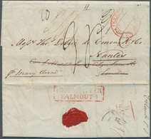 Ceylon / Sri Lanka: 1835. Pre-stamp Envelope Written From Colombo Dated '12th Nov 1835' Addressed To - Sri Lanka (Ceilán) (1948-...)
