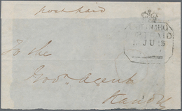 Ceylon / Sri Lanka: 1839/1845 Three Part Covers (fronts) Addressed To 'C.R. Balles, Govt. Agent, Kan - Sri Lanka (Ceylan) (1948-...)