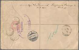 Ceylon - Ganzsachen: 1893 Postal Stationery Registered Envelope 10c. Pink, Format H (202 X 127 Mm), - Other & Unclassified