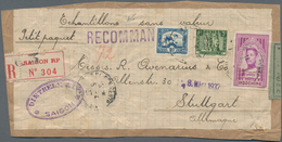 Französisch-Indochina: 1937 "Sample Without Value": Part Of Small REGISTERED Packet Sent As 'sample - Brieven En Documenten