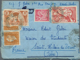 Französisch-Indochina: 1946, French Indochina, 30 C Red-brown 'A. De Rhodes' And 50 C Red 'sport', T - Brieven En Documenten