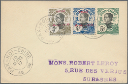 Französisch-Indochina - Postämter In Südchina: Pakhoi, 1906, Indochina Envelope 5 C. Uprated 1 C., 4 - Altri & Non Classificati