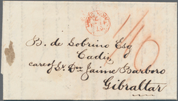 Hongkong: 1859, Entire Folded Letter W. Red "HONG KONG C NO 14 59" And Same In Black On Reverse To F - Andere & Zonder Classificatie