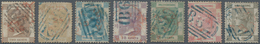 Hongkong - Treaty Ports: Amoy: 1862, QV Unwatermarked Definitive Set Of Seven, 2c To 96c, All Cancel - Other & Unclassified