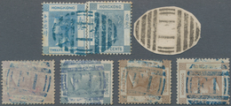 Hongkong - Treaty Ports: Foochow, 1863/71, QV Wmk. CC Definitives Cancelled By Blue F1 Killers Of Fo - Other & Unclassified