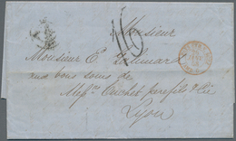 Hongkong - Treaty Ports: 1857. Stamp-less Folded Letter Written From Shanghai Dated 'December 7th 18 - Andere & Zonder Classificatie