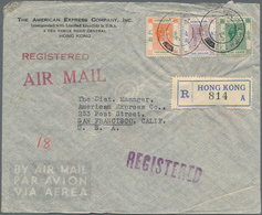 Hongkong - Besonderheiten: 1938/40, Registered Air Mail Clipper Covers (6) From American Express Co. - Sonstige & Ohne Zuordnung