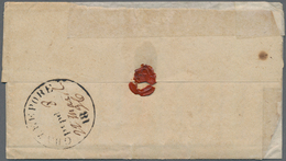 Indien - Vorphilatelie: 1836: Large Circled "GHAZEEPORE/pt Pd / /18 " Handstamp (Giles 5) With Charg - ...-1852 Prefilatelia