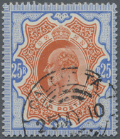 Indien: 1902-11 KEVII. 25r. Brownish Orange & Blue, Used And Cancelled By "CALCUTTA/25 MY 10" C.d.s. - 1852 Sind Province