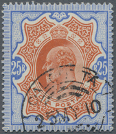 Indien: 1902-11 KEVII. 25r. Brownish Orange & Blue, Used And Cancelled By "CALCUTTA/25 MY 10" C.d.s. - 1852 Provincia Di Sind