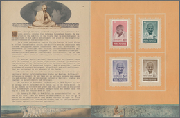 Indien: 1948 GANDHI Complete Set Of Four Affixed To The Special "Gandhi Memorial Stamps" Folder, Wit - 1852 Provincia De Sind