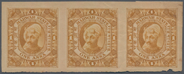 Indien - Feudalstaaten: JODHPUR 1930 REVENUES: Proof Of 'Maharaja Umed Singh' Revenue Stamp 1a. Insc - Other & Unclassified