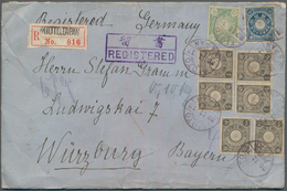 Japan: 1899, Kiku 25 S., 10 S. And 1/2 S. (6) Tied "KIOTO 30.11.13" To Registered Cover To Würzburg/ - Sonstige & Ohne Zuordnung