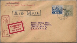 Japan: 1927, FFC Air Mail Via Siberia: 35 S. Frank Tied "TOKIO 1.6.27" To Air Mail Cover To Berlin/G - Sonstige & Ohne Zuordnung