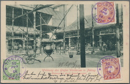 Japanische Post In China: 1900, Offices 1 S. (2), 2 S. Tied "TIENTSIN I.J.P.A. 10 APR 04" To Viewsid - 1943-45 Shanghai & Nanjing