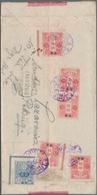 Japanische Post In China: 1914, Tazawa 10 S., A Top Left Corner Margin Copy With 3 S. (5, Inc. Two M - 1943-45 Shanghái & Nankín