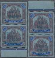 Japanische Besetzung  WK II - Malaya: 1942, General Issues, Fiscals, Pahang, $25 Elephants Ovpt. Blu - Malaysia (1964-...)