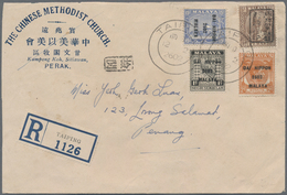 Japanische Besetzung  WK II - Malaya: General Issues, 1942, Small Black Ovpt. On 5 C. Perak With "Da - Malaysia (1964-...)