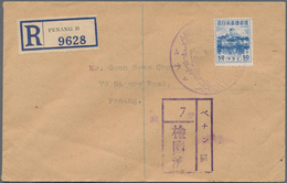 Japanische Besetzung  WK II - Malaya: Penang, 1943, Three Covers Used Local: General Issues 50 C. Ti - Malasia (1964-...)