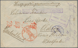 Lagerpost Tsingtau: Siberia Camps, Pervaya Ryetchka, 1919 Envelope Via "TOKIO 29.10.19" To Germany, - Cina (uffici)