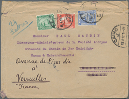 Jemen: 1912 Cover From Cairo To Director Of The Hodeidah-Sanaa Railway, Hodeidah Via Port Taufiq And - Yémen