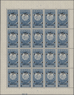 Jemen: 1954, 8b On 6b., Provisionals, Overprint "airplane And Year Dates" On The Definitive Of 1930, - Yemen
