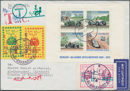 Jemen - Königreich: 1971 YEMEN POSTAGE DUE PROVISIONALS: Insufficiently Franked Airmail Cover From F - Jemen