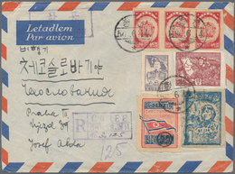 Korea-Nord: 1951/54, 10 W. 4th Anniversary Of Beginning Of War Imperf.(scarce, Particular On Cover) - Korea, North