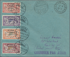 Libanon: 1924, July, Airmails, Complete Set Of Four Values On Philatelic Cover, Clearly Postmarked " - Lebanon