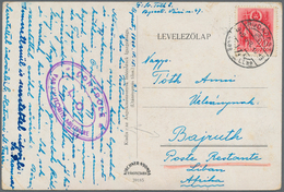Libanon: 1940, Incoming Picture Postcard "Ven: Dom: MARIA WARD..." From Budapest/Hungary To Bajruth - Libanon