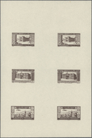 Libanon: 1943, 2nd Anniversary Of Independence, Combined Proof Sheet In Deep Brown On Gummed Paper, - Libano