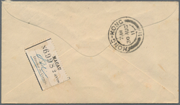 Macau: 1911, Provisional Issue 2 A. On Reverse Of Cover W. On Front "MACAU 29 AGO 11" To Hong Kong W - Altri & Non Classificati