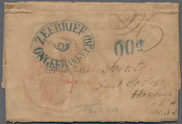 Malaiische Staaten - Straits Settlements: 1838 Entire Letter From Singapore To Hannover N.H., U.S.A. - Straits Settlements