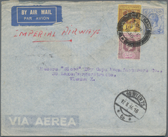 Malaiische Staaten - Straits Settlements: 1936 PERFIN "H S/B C" Of Hongkong & Shanghai Banking Corp. - Straits Settlements