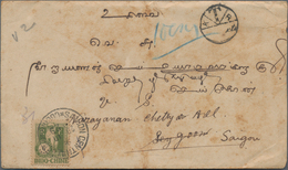 Malaiische Staaten - Perak: 1929 Insuffiently Franked Cover From Kampar To Saigon, French Indochina - Perak