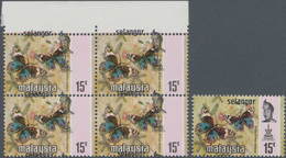 Malaiische Staaten - Selangor: 1971, Butterfly Definitive 15c. 'Precis Orithya Wallacei' With Shifte - Selangor