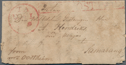 Niederländisch-Indien: 1814 British Occupation: Small Letter Sent From Tagal To Samarang Bearing Cir - India Holandeses