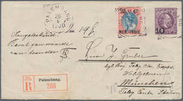 Niederländisch-Indien: 1900, Envelope 10 C./15 C. Uprated 25 C. Tied "PALEMBANG 26 6 1900" Registere - Niederländisch-Indien