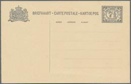 Niederländisch-Indien: 1925 (ca.), Stationery Card Numeral 7 1/2 C. In Black, Unused Mint, Probably - Niederländisch-Indien