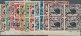 Nordborneo: 1918, Pictorial Definitives With Opt. 'RED CROSS TWO CENTS' Simplified Part Set Of 11 Fr - Noord Borneo (...-1963)