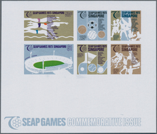 Singapur: 1973. Imperforated Souvenir Sheet "SEAP Games". Mint, NH. - Singapour (...-1959)