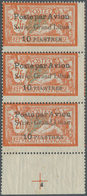 Syrien: 1923, Airmails "Syrie-Grand Liban", Wide Spacing 3¾mm, 10pi. On 2fr. Orange/blue, Vertical S - Syria