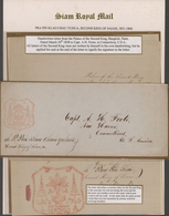 Thailand: 1858 Royal Mail Of Pinklao, The 'Second King' Of Siam: Handwritten Letter + Cover From The - Thailand